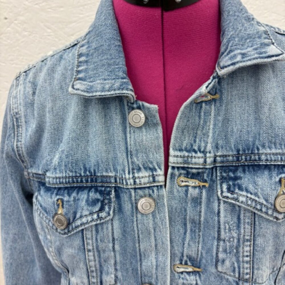 Lucky Brand Tomboy Trucker Jean Jacket, Small Petite - Picture 2 of 7